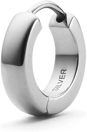 4℃HOMME+] シルバー フープ ピアス/片耳用 112144350905 両耳